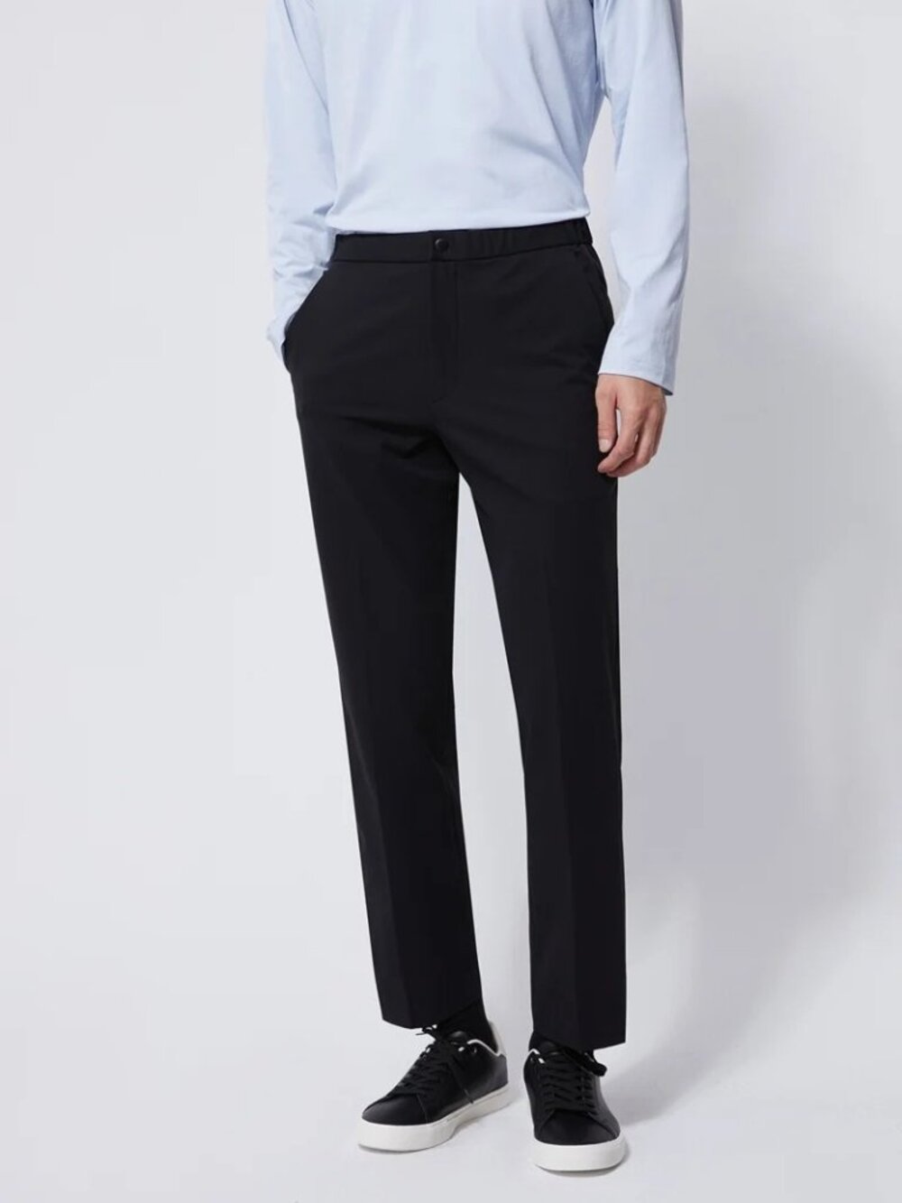 FYNE Black Hidden Drawstring Performance Water Repellent Pants/22478